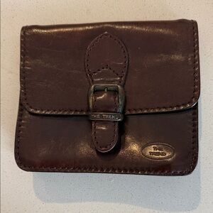 The Trend Brown Leather Clutch